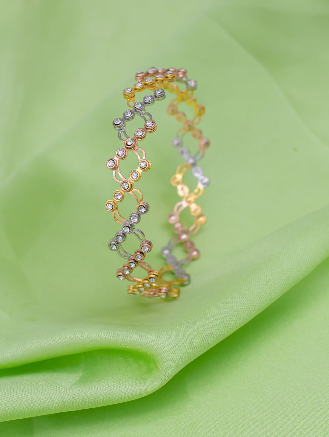Stunning Dual-Tone Ring Bracelet | Versatile Convertible Jewelry